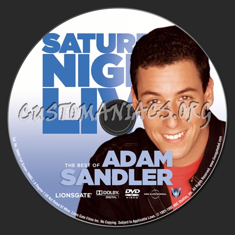 Saturday Night Live: The Best of Adam Sandler dvd label