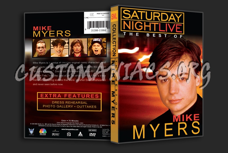 Saturday Night Live: The Best of Mike Myers dvd cover