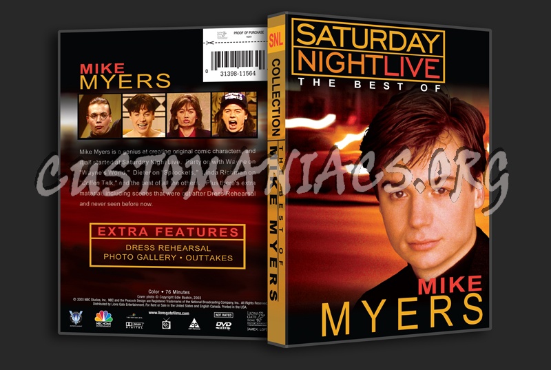 Saturday Night Live: The Best of Mike Myers dvd cover
