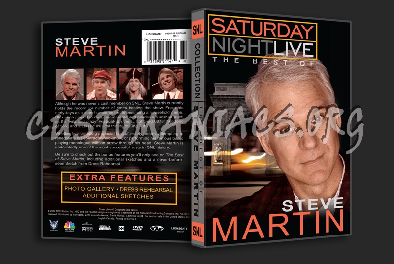 Saturday Night Live: The Best of Steve Martin dvd cover