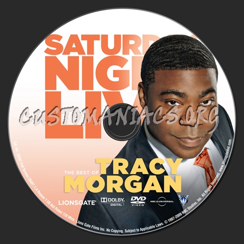 Saturday Night Live: The Best of Tracy Morgan dvd label