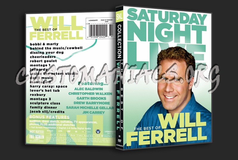 Saturday Night Live: The Best of Will Ferrell dvd cover