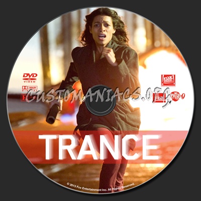 Trance (2013) dvd label