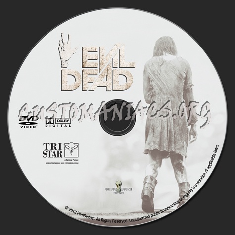 Evil Dead (2013) dvd label