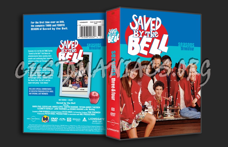 Saved by the Bell Season 3&4 dvd cover
