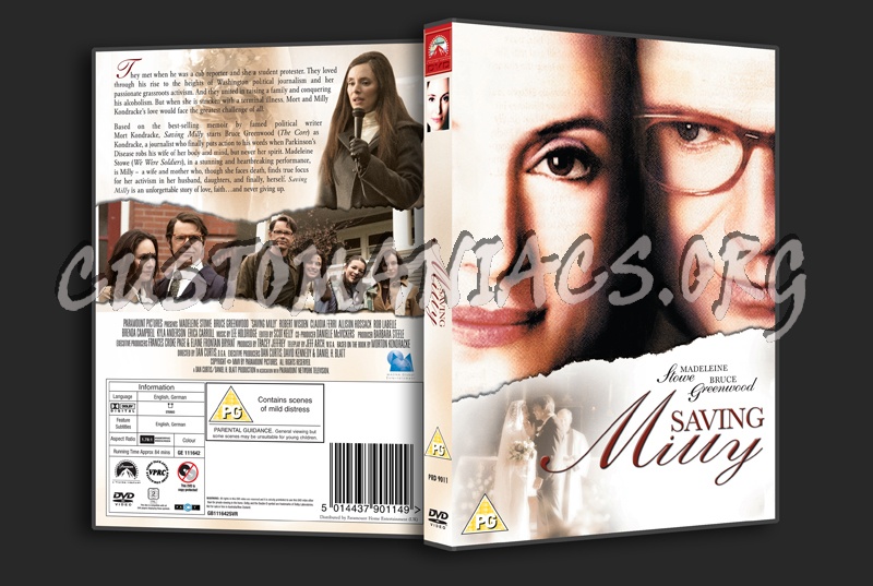 Saving Milly dvd cover