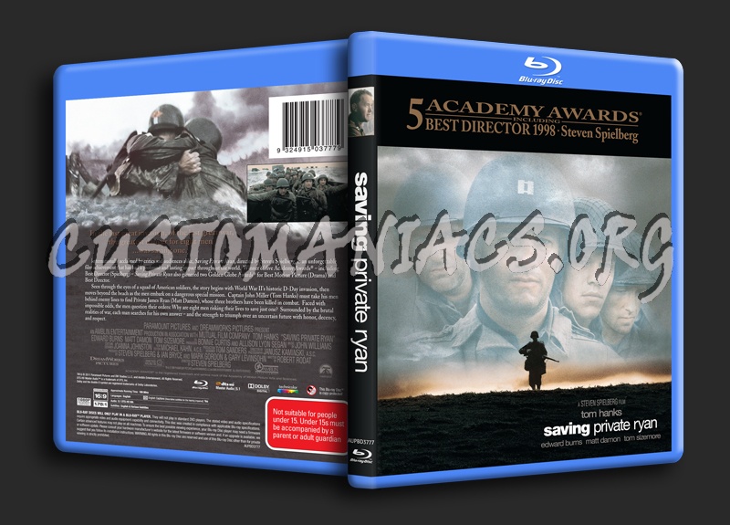 Saving Private Ryan blu-ray cover