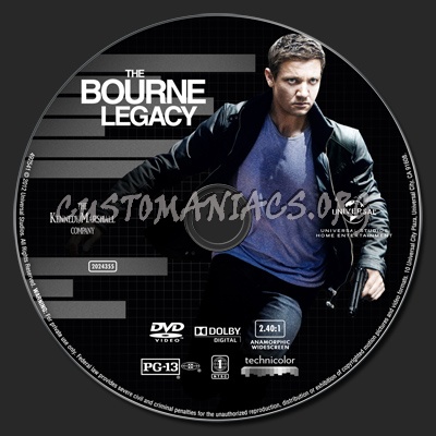 The Bourne Legacy dvd label