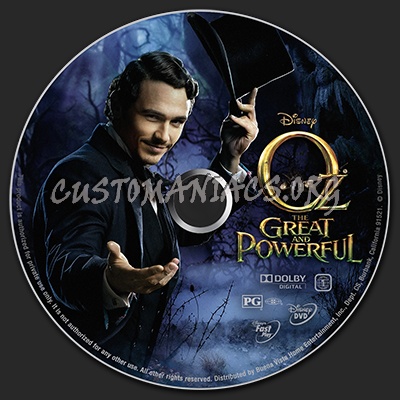 Oz: The Great and Powerful dvd label