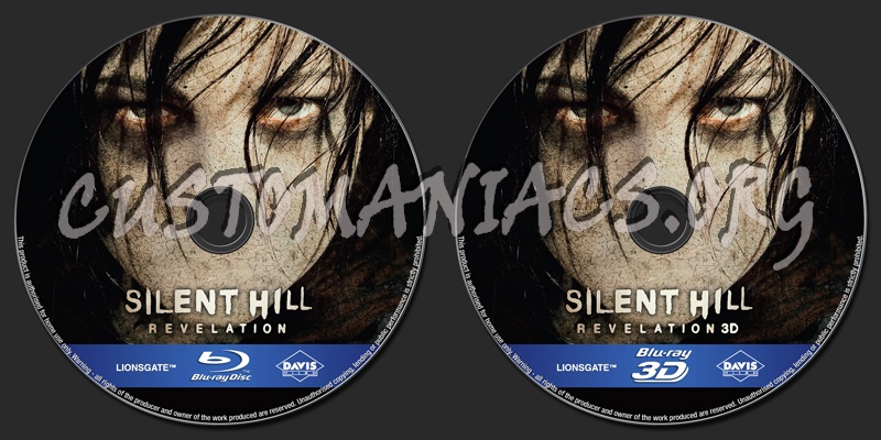 Silent Hill Revelation 2D/3D blu-ray label
