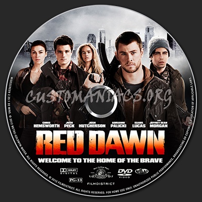 Red Dawn dvd label