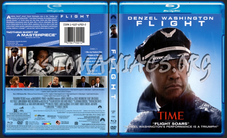 Flight blu-ray cover - DVD Covers & Labels by Customaniacs, id: 186354