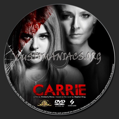 Carrie dvd label