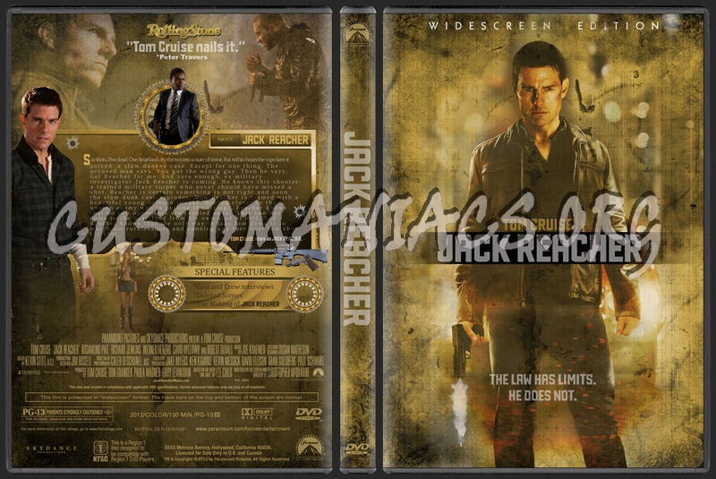 Jack Reacher dvd cover