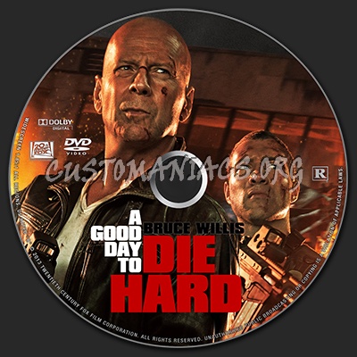 A Good Day to Die Hard dvd label