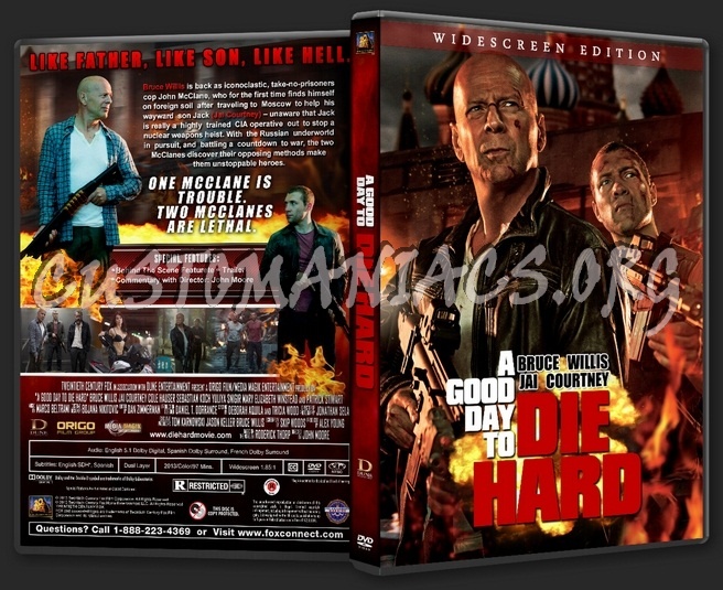 A Good Day to Die Hard dvd cover
