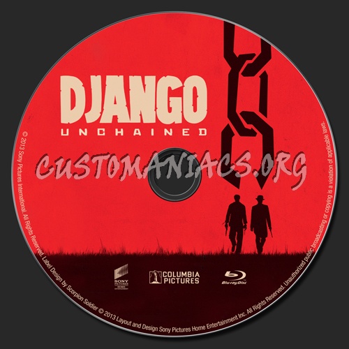 Django Unchained blu-ray label