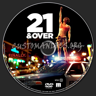 21 and Over dvd label