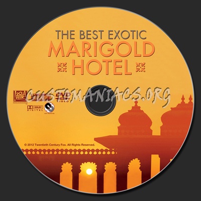 The Best Exotic Marigold Hotel dvd label