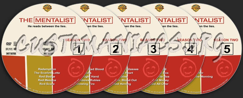 The Mentalist - Season 2 dvd label