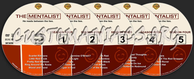 The Mentalist - Season 4 dvd label