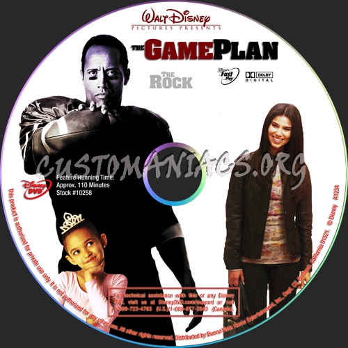 The Game Plan dvd label