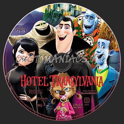 Hotel Transylvania dvd label