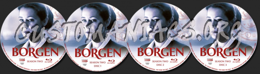 Borgen Series 2 blu-ray label