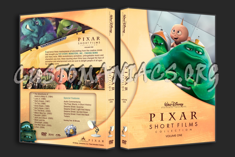 Pixar Short Films dvd cover