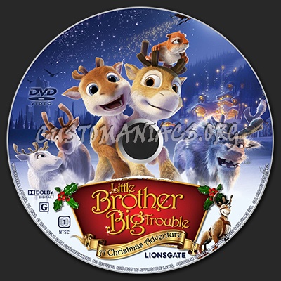Little Brother, Big Trouble: A Christmas Adventure ( aka Niko 2 ) dvd label
