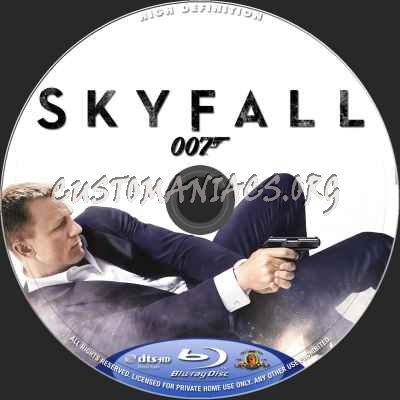 Skyfall blu-ray label