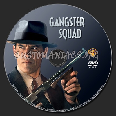 Gangster Squad dvd label