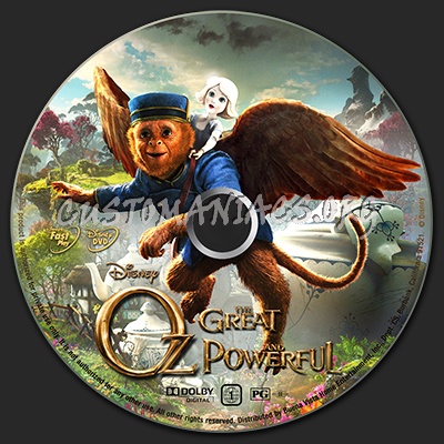 Oz: The Great and Powerful dvd label