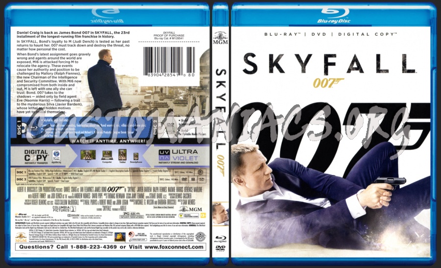 Skyfall blu-ray cover