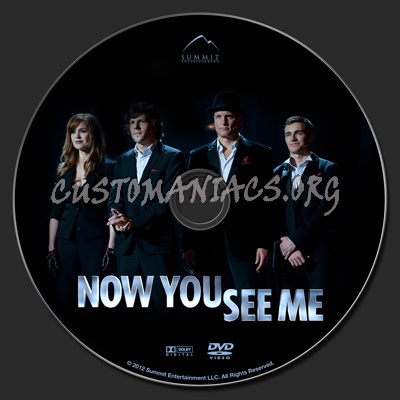 Now You See Me dvd label