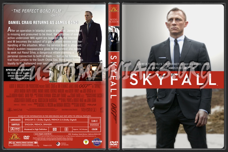 Skyfall dvd cover