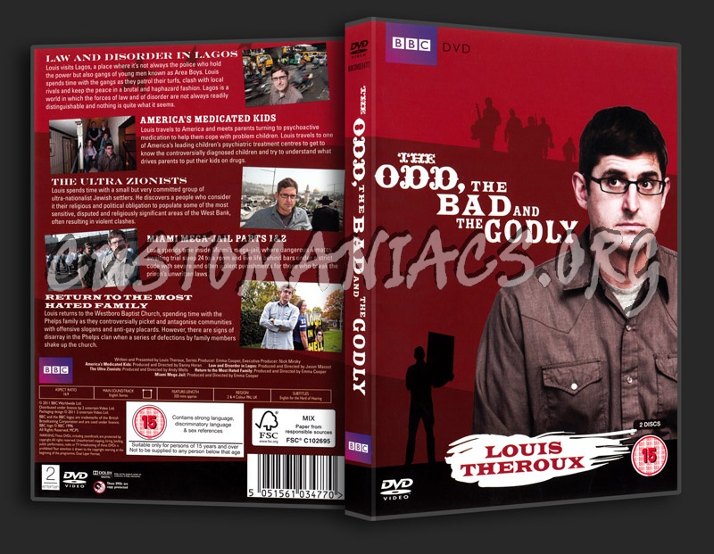 Louis Theroux - The Odd, The Bad and The Godly dvd cover