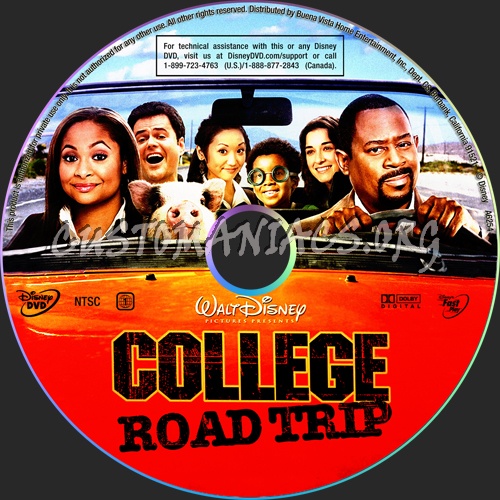 College Road Trip dvd label