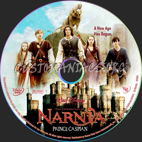 The Chronicles of Narnia: Prince Caspian dvd label