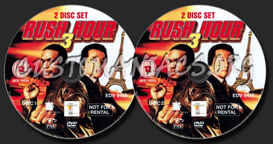 Rush Hour 3 dvd label