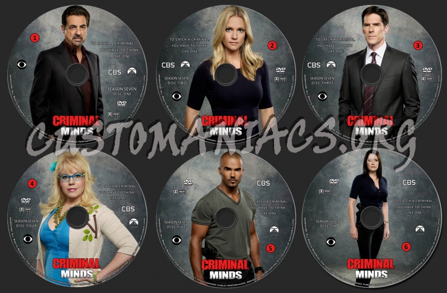 Criminal Minds - Season 7 dvd label