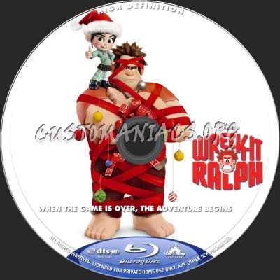 Wreck-It Ralph (2D+3D) blu-ray label