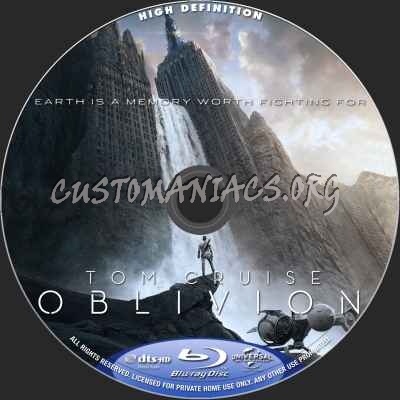 Oblivion blu-ray label