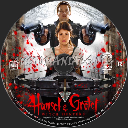 Hansel & Gretel Witch Hunters dvd label