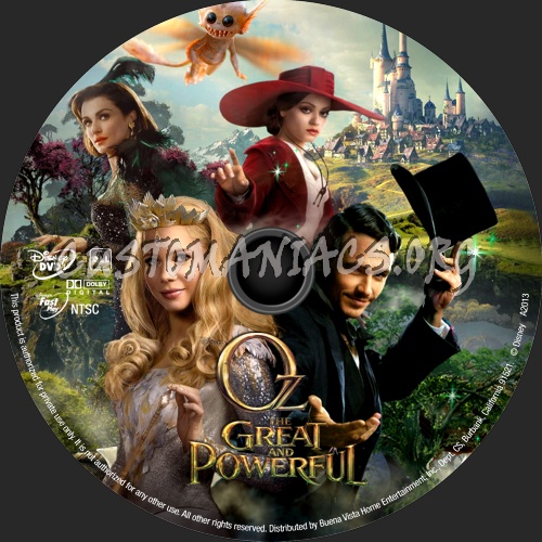 Oz: The Great and Powerful (2013) dvd label