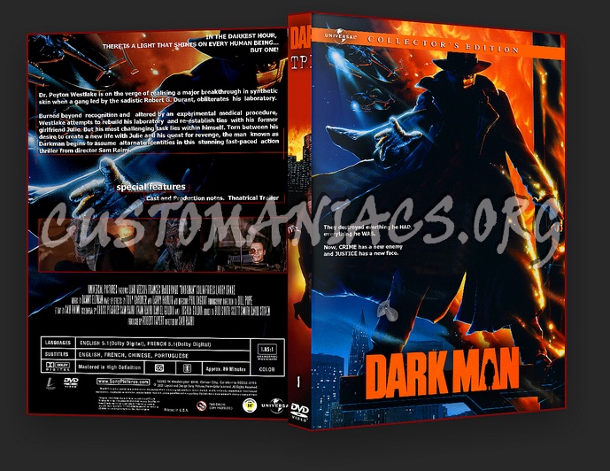 Darkman dvd cover