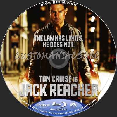 Jack Reacher blu-ray label