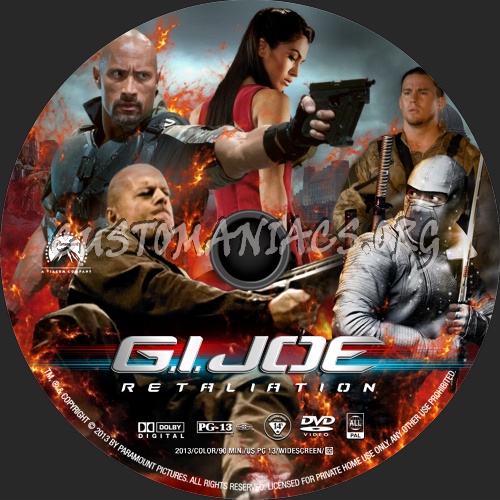 G.I. Joe Retaliation (2013) dvd label