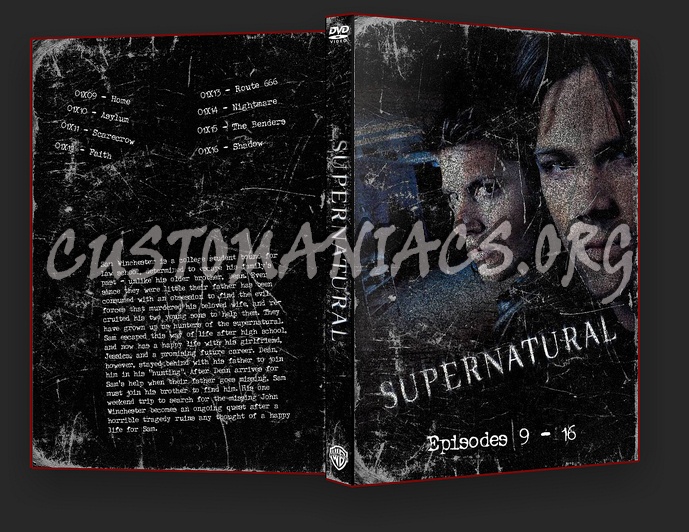 Supernatural Season 1 dvd cover