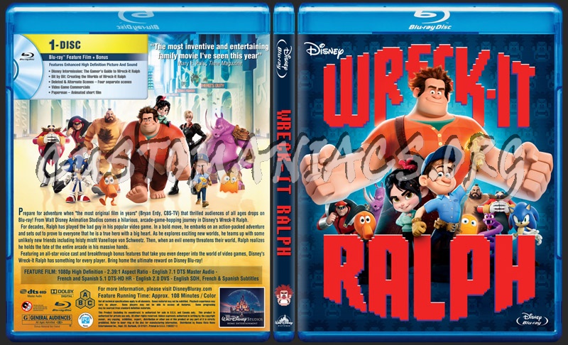 Wreck-it Ralph blu-ray cover